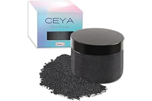 Ceya Mica poudre, 5.3oz/ 150g Noir nacré Pigment poudre, pour époxy, rouleau, bombe de bain Slime, teinture de savon, Slime, bougie, résine artisanat, peinture, bijoux, vernis à ongles