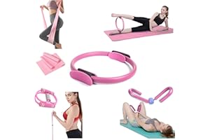 HK ONLINE PILATES RESISTANCE BAND -PILATES BAR, Yoga Band, Pilates Band, Pull Up Band, YOGA Kit, BOOTY Bands, BODY TRIMMER, Waist & Ab Shaper Sit Up Pull ROPE