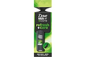 DOVE MEN + CARE Dove Men+Care Refresh+Care Body Wash & Socks Gift Set with a 3-in-1 hair, face & body wash and socks in a stylish cracker perfect gifts for men 1 piece