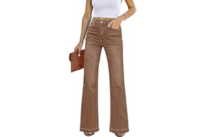 luvamia High Waisted Flare Jeans for Women Wide Leg Stretch Baggy Jeans