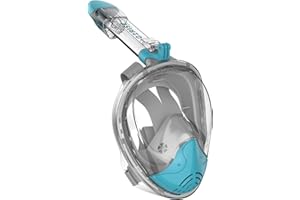 G2RISE® Maska do nurkowania, składana, zabezpieczona przed CO2, pełna maska z pozycją kamery dla dzieci i dorosłych