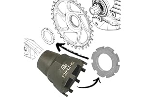 Fantic26 Lockring Tool Ebike - Anello di chiusura per bicicletta, ruota dentata Spider Service Tool di smontaggio per Ebike Brose Motor Drive S/Mag per Bosch Gen.2 Gen.3 Performance CX, Yamaha PW-X