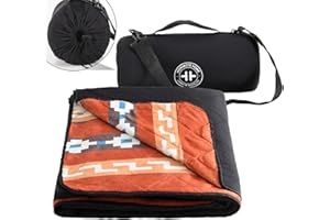 HORIMOTE HOME Aztec Camping Blanket Thermal Flannel Fleece Picnic Blanket, Foldable Warm Boho Throw for Outdoor events, Montana