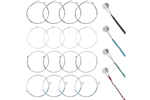 EUPHHONYCS 16 Stück Violinsaiten 4/4, Universalsaite Stahlkern Geigensaite Universal Komplettset Violine für Instrumente Saiten 1/2, 1/4, 3/4, 4/4 Violine