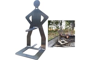 syiyunran Creative Standing Wurst Grillgestelle - 1 Stück, aus Edelstahl Halter Würstchengrill, Bratwurst Halter Grill, Outdoor Camping Kochzubehör Grillzubehör Marshmallows Grillrost