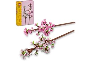 LEGO Kiraz Çiçekleri Kutlama Hediyesi 40725 – 8 Yaş ve Üzeri Çocuklar için Doğum Günü Hediyesi Fikri, Pastel Tonlarda Çiçeklerle Kaplı 2 Dal İçeren Dekoratif Yaratıcı Oyuncak Yapım Seti (430 Parça)