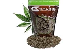 Carpline24 Hanfsamen Angelhanf 5kg - Partikel zum Anfüttern von Karpfen, Futterhanf als Angelköder, pflanzlicher Lockstoff, natürliches Futter zum Angeln