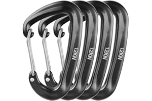 TRIWONDER Karabinek wspinaczkowy 25 KN 2-częściowy karabińczyk z zamkiem do hamaka