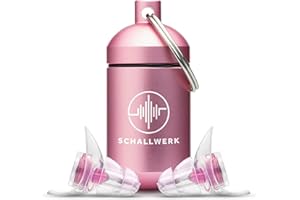 SCHALLWERK ® Strong+ tapones oidos con protección extra fuerte – amortigua el ruido y mantiene la calidad del sonido – ideal para la música, los festivales, el trabajo, el estudio