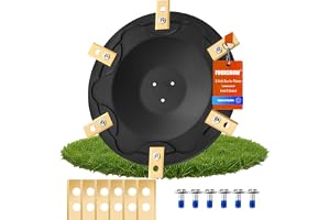 Bladskiva + 6 st blad kompatibla med ECOVACS Goat O500, O800, O1200, G1-800, G1-2000, G1, GX-600, Robotgräsklippare Bladskiva