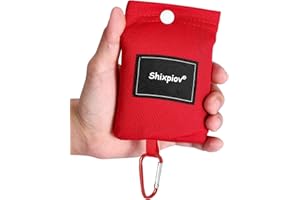 shixpiov Picknickdecke wasserdicht und tragbar - Mini Pocket Blanket 110x160cm- Ultraleicht, faltbar, waschbar - Ideal für Outdoor-Aktivitäten wie BBQ, Strand, Reisen und Camping - Schwarz