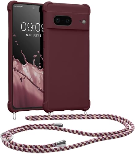 YAMCCCSE Handyhülle Mit Umhängekette Für Google Pixel 7 Pro – Transparent, 150 Cm Verstellbar, Regenbogen-Design