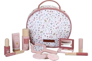 Little Dutch 7061 - Cofanetto per trucco con accessori per il trucco, motivo: fiori e farfalle