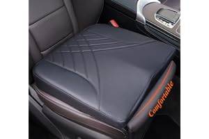 kingphenix Premium Car Seat Cushion, Memory Foam Driver Seat Cushion to Improve Driving View- Coccyx & Lower Back Pain Relief - Seat Cushion for Car, Truck, Office Chair (Black)