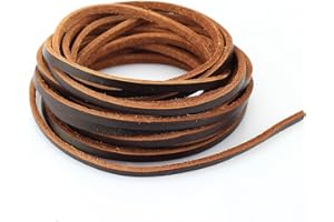LolliBeads (TM) Genuine Leather Cord Braiding String Lace
