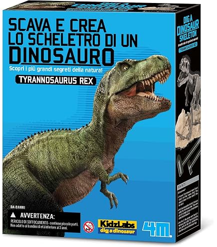 KidzLabs Scava Lo Scheletro Di Pteranodon: Kit Scavo Dinosauri Per Bambini, Gioco Paleontologo, Include Martello E Scalpello