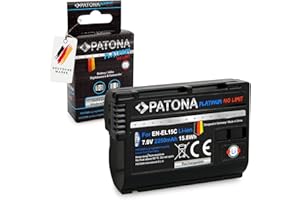 PATONA Platinum Bateria EN-EL15C 2250mAh Compatible con Nikon Z5, Z6II, Z7II, D7500