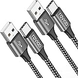 RAVIAD Câble USB C [3M, Lot de 2], Câble USB C Charge Rapide Nylon Tressé Câble Type C 3A Chargeur pour Samsung Galaxy S21 S2