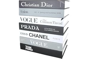 SPShadow 7 pezzi libri decorativi Estetica Chic Faux Book Set per l'arredamento della stanza, moderno Home Decor Coffee Table Décor