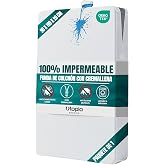 Integral Waterproof Mattress Cover with Zip, 90 x 190 x 20 cm, Anti-Dust | Mattress Protector Anti Dust Mite and Anti Bed Bug