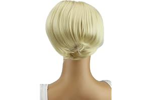CAISHA by PRETTYSHOP Bun Hair Piece Braid Ponytail Bun Hepburn Bun Scrunchie Updos Platinum Blonde HD3a
