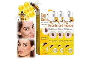QOOBOM Tagrecede Bienengift Behandlungsspray, Tag Recede Bienengift Spray, Tag Recede für Hautmarken, natürlicher Bienengiftextrakt für alle Hauttypen, 20 ml (3 Stück)