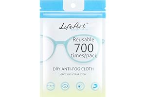 LIFEART 1 Pack Anti-Fog Wipe, Eyeglasses Cleaning Cloths, Cleaning Wipe for Eyeglasses, Tablets, Screens, Lens Wipe for Camera Lenses