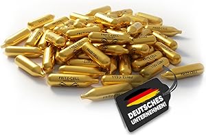 fritz-cell CO₂-Kapseln 12g – 200 Stück – für Airsoft, Softair und Luftgewehre – sauber versiegelt, konstante Leistung, rückstandsfrei, korrosionsgeschützt, 12g-System kompatibel
