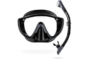 CRESSI Tino & Scilla - Combo Set Snorkeling Maschera Tino e Snorkel Scilla, Taglia Unica, Adulti