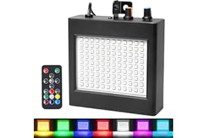 ‎WECAN Multicolor Stroboskop mit Fernbedienung Disco Licht, 108Led Stroboskope Musikgesteuert Disco Blitzlicht für Room, Discolicht Party Disco Strobe Light Stroposkopblitzer Blitzer Projektor Lichteffekte