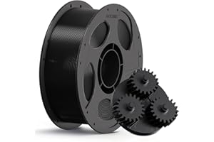 ANYCUBIC PC Filamento 1,75 mm, Filamento per Stampanti 3D Robusto e Durevole, Resistente al Calore, Compatibile con la Maggior Parte Delle Stampanti 3D, Nero 1KG