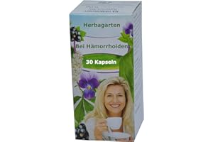 HERBAGARTEN Bei Hämorrhoiden, 30 Kräuterkapseln, ausgewählte Kräuter zur Unterstützung bei Hemoriden