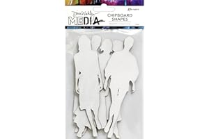 RANGER Dina Wakley Media CHIPBOARD Shapes The Women
