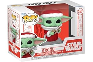 Funko Pop! Star Wars: Mando Holiday - Grogu (The Child, Baby Yoda) - The Mandalorian - Vinyl-Sammelfigur - Geschenkidee - Offizielle Handelswaren - Spielzeug Für Kinder und Erwachsene - TV Fans