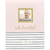 Pearhead Hello Baby İlk 5 Yıl Hatıra Defteri, yeni ve bebek bekleyen ebeveynler i&ccedil;in kız bebek hatırası, hamilelik ve d&ouml;n&uuml;m n