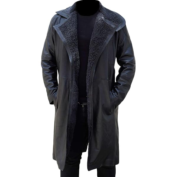 Herren Ledermantel Aus Echtem Rindsleder – Langer Mantel In Grau, Klassisches Design
