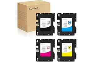 Aomya Lot de 4 Cartouches d'encre de Sublimation compatibles SG400 SG800 avec Puce améliorée, Remplacement pour imprimante Virtuoso SG400 SG800 SG3110 SG2100N SG3100, Noir, Cyan,