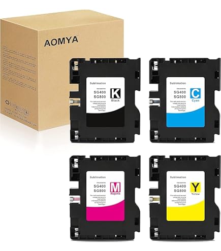 Cartouches Encre Sublimation LCL - Compatible Sawgrass SG400/SG800 - Pack 5 (2 Noir + CMJ)
