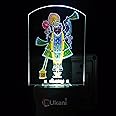 UKANI® SHREENATHJI Design Single Color White Light UV Multi Color Print Night Lamp for Temple/Home/Office/Gift