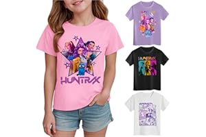 GENERIC Demon Hunters Shirt for Girls Kids Top Fans Gifts Graphic T-Shirt