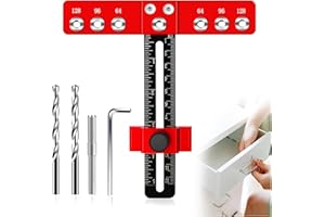 YoHold Outil De Localisation De PoinçOn RéGlable, Marqueurs De PerçAge, Localisateur De PoinçOn à PoignéE Travail Du Bois,Pour L'Installation De PoignéEs, Boutons Sur Portes,Tiroir