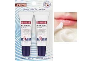 BIGYQIU 2PCS Lip Repair Ointment,Lip Balm Repair,Lip Repair Cream,Lip Balm Set with Protect,Long-Lasting Moisture to Soothe Dry Chapped Lips,lip repair balm, Lip Tube Moisturizer Intensive for Cracked