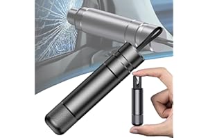 YGYZKJSD Safe Hammer Glass Breaker, Safehammer - Safe Hammer Glass Breaker,Car Window Breaker, Glass Breaker And Seatbelt Cutter, Safehammer Car, Suitable for Rescue, Disaster, Escape, Lifesaving(black)