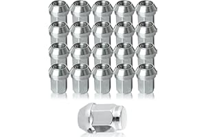 BIMECC Set of Alloy Wheel Nuts Compatible with Ford Transit CUSTOM - M14x1.5 - Taper - Silver - For use with AFTERMARKET ALLOY WHEELS only