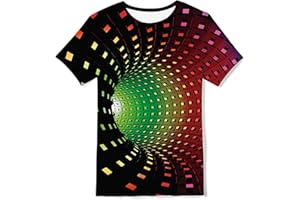 Kids4ever Boys Girls T-Shirts 3D Printed Short Sleeve Tee Shirt Kids Casual Tops for 6-16Years
