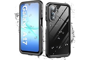 Ezanmull für Samsung Galaxy A17 5G wasserdichte Hülle mit integriertem Kamera- und Displayschutz, [IP68 wasserdicht] [Militärischer Fallschutz], 360° Vollschutz-Unterwasserhülle für A17 (Schwarz)