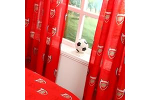 ARSENAL F.C. 66"x72" ARSENAL FC FOOTBALL CLUB ECHO CREST CURTAINS SET THE GUNNERS
