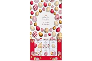 Dolfin 24 Napolitains "Pâques - Oeufs"- Chocolat de Qualité Supérieure - Idée Cadeau pour Anniversaire, Fêtes, Saint-Valentin, Fêtes de Fin d'Année, Pâques