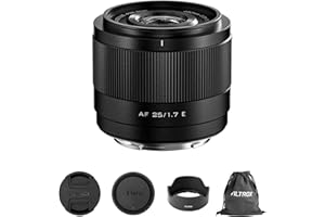 VILTROX AF 25mm F1.7 Air E Objektiv für Sony E-Mount, f/1.7 APS-C Autofokus Festbrennweite, kompatibel mit spiegellosen Sony E-Mount Kameras ZV-E10 II, EV10, a6700, a6600, a6400, a7c II, a7rv, a7iii