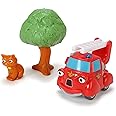 Dickie Toys - Heroes of the City, Fiona Fire Brigade Playset, the Fire Engine with Light, Original Songs, Sounds and Freewheel Function, Includes Trading Card with Secret Code